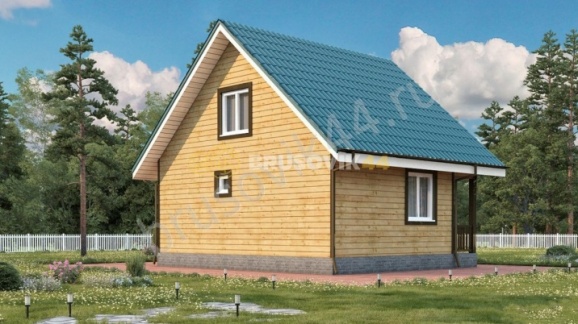 Дома из бруса 6х7 - оптимальный вариант для небольшого земельного участка