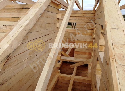 Дом из обрезного бруса 150х150 мм по индивидуальному проекту 