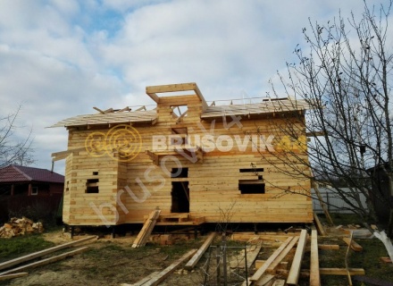 Строительство дома из бруса СТ Отрадное 36, Волоколамский р-н, Московская область