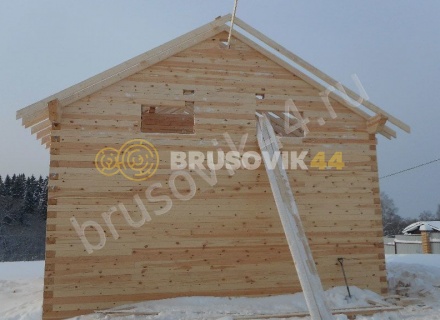 Дом по проекту № 41 из проф. бруса 145х195 мм