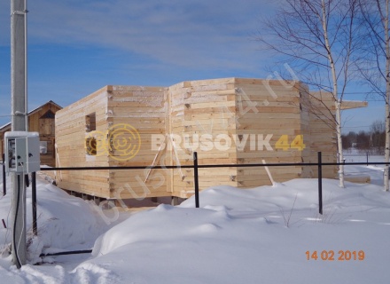 Дом из обрезного бруса 150х150 мм по проекту №67