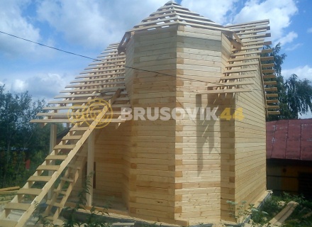 Дом 5х6 м из профилированного бруса 145х145 мм в Тверской области