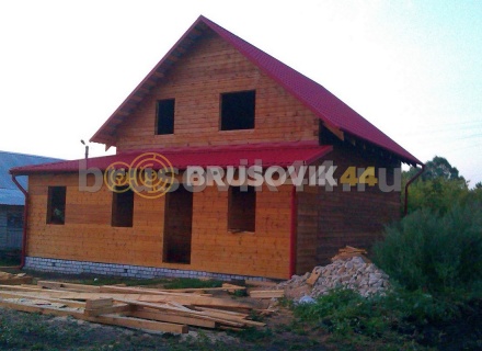 Дом 9х11,5 м из профилированного бруса 145х195 мм в Тверской области