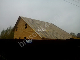 Дом из бруса в Струнино, Александровский район, Владимирская область - фото процесса строительства