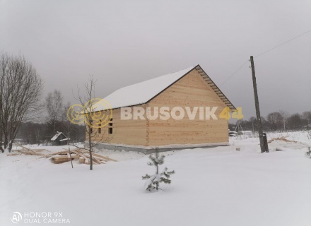 Дом 9х12м из профилированного бруса 145х145 мм в д. Мытишино, Угранский район, Смоленская область
