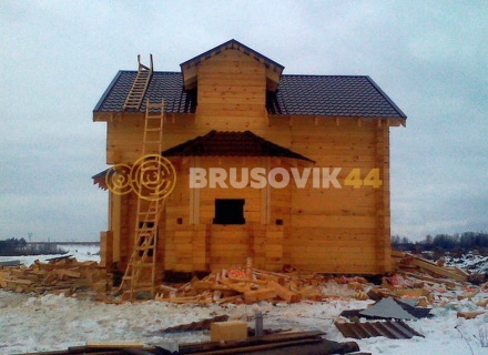 Дом 8х11 м из профилированного бруса 145х195 мм, Проект № 7, во Владимирской области