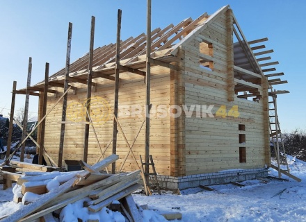 Два дома 8х10 м из профилированного бруса 195х145 мм, Ярославская область, г. Углич