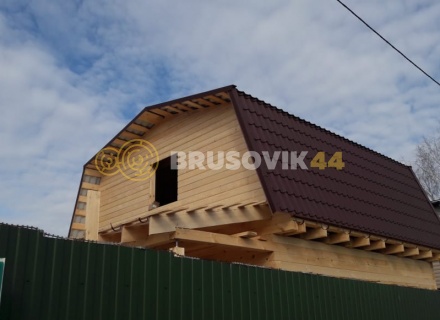 Дом 6х8 м из профилированного бруса 145х145 мм в Ивантеевке