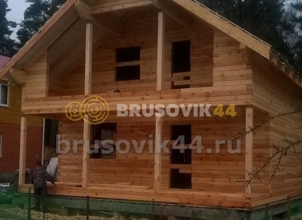 Дом 8х10 м из профилированного бруса 145х145 мм в Ивановской области