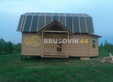 Дом 7х10 м из профилированного бруса 145х145 мм в Ивановской области