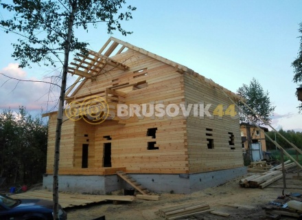 Дом 9х11 м из профилированного бруса 145х145 мм в Нижегородской области