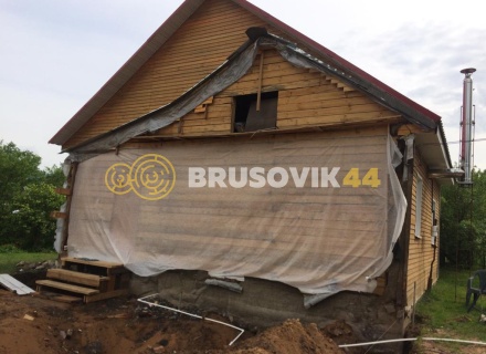 Дом 8,5х9 м из обрезного бруса 150х200 мм в посёлке Филино, г. Ярославль.