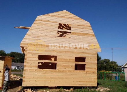 Дом 6х9 м из профилированного бруса 145х145 мм в деревне Соловачево, Ухоловский район, Рязанская область