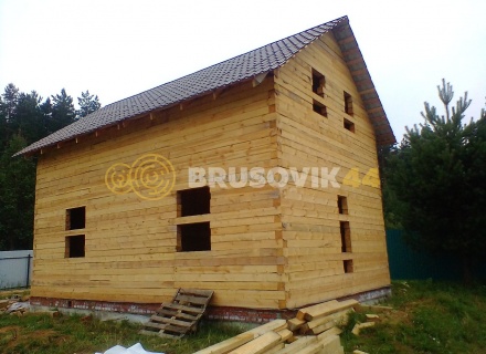 Дом из бруса 6х9 м из обрезного бруса 150х150 мм в Московской области